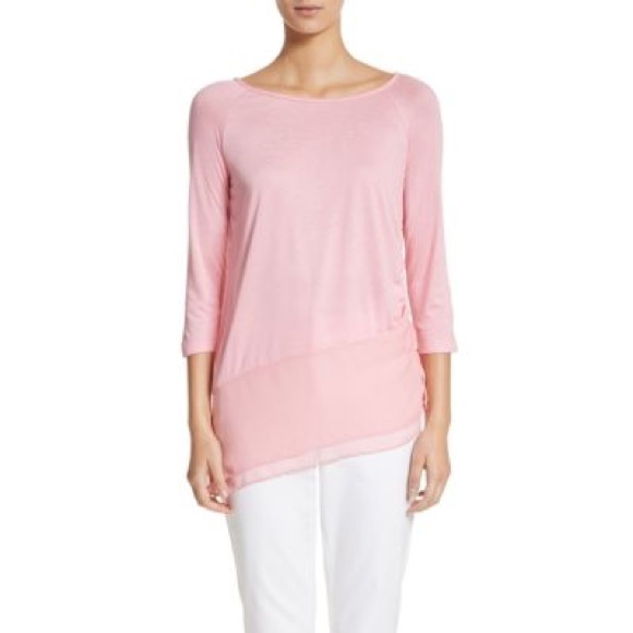 St. John Tops - NWT ST. JOHN silk Georgette & Jersey Size S